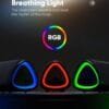 Altavoz Bluetooth con luces RGB que se sincronizan con el ritmo de la música.