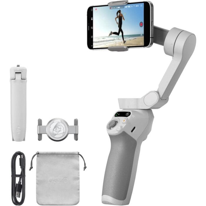 Estabilizador inteligente DJI Osmo Mobile 6 para smartphones, ideal para videos estables y profesionales.