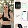 Modos deportivos del Smartwatch Bribejat 1.7" para fitness, con 28 actividades y monitoreo de pasos y calorías.