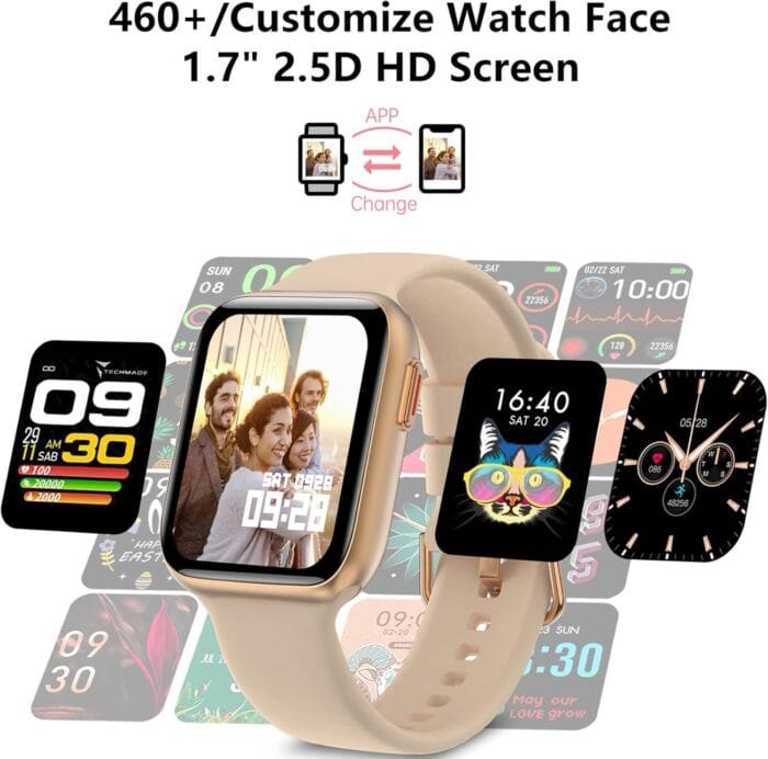 Smartwatch Bribejat 1.7" con más de 460 personalizables y pantalla HD.