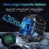 Reloj Inteligente Militar NIIZERO 2.0" – Potencia, Estilo y 100+ Modos Deportivos