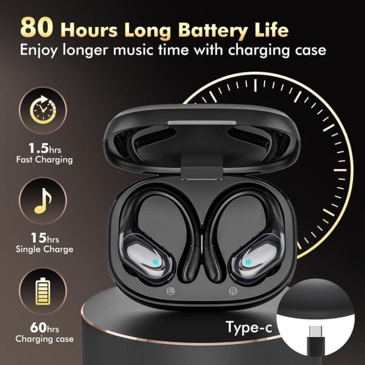 Características destacadas de los auriculares inalámbricos BX17, incluyendo cancelación de ruido, resistencia al agua, tiempo de reproducción prolongado y más.