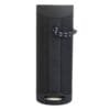 Vista trasera del Parlante LEXA Bluetooth LX595 Negro mostrando detalles de diseño y botones.